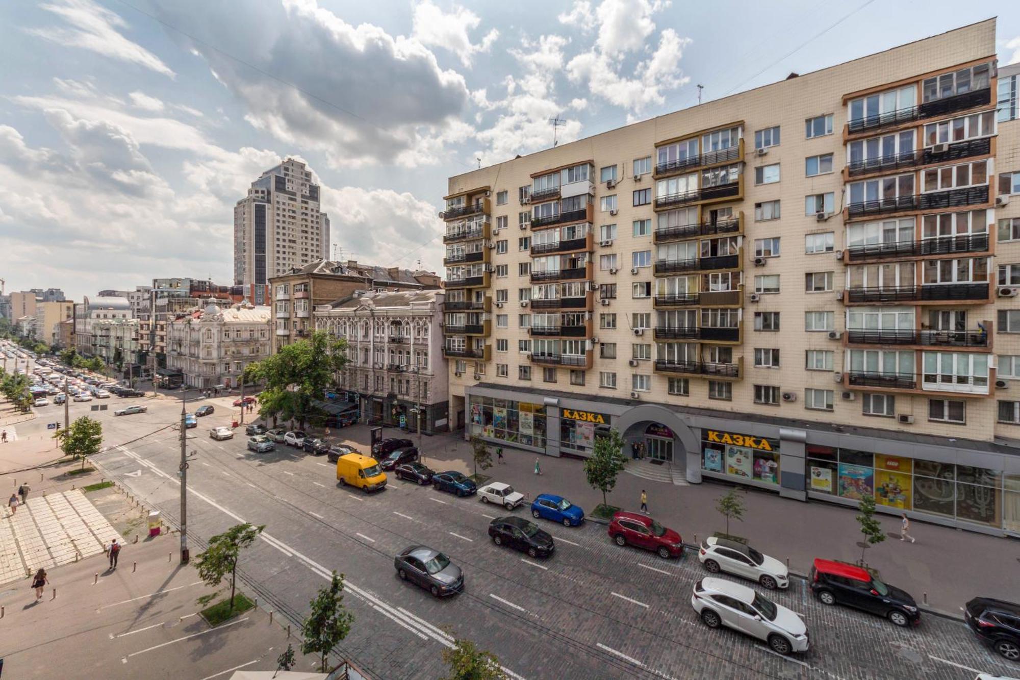קייב Apartments On Velyka Vasylkivska 47 מראה חיצוני תמונה